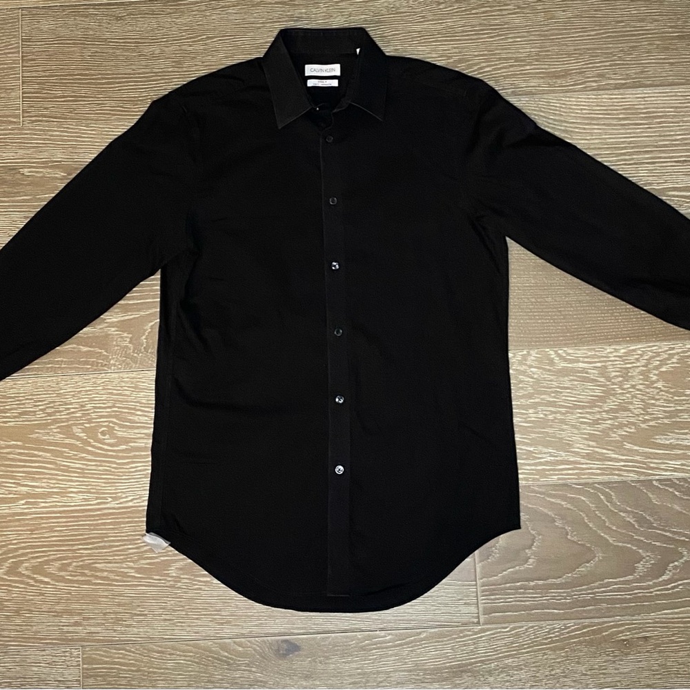 Calvin Klein Black Casual Button Down Shirt